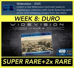 WEEK 8 DURO WIDEVISION WAVE 3-SR+RARE-TOPPS STAR WARS CARD TRADER - Picture 1 of 1