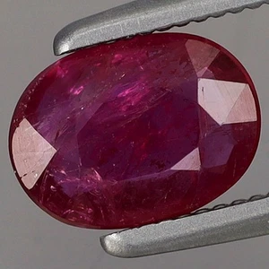 0.81ct t.w 6.8x5mm Oval Natural Red Madagascar Ruby, Normal Heated Gemstone - Picture 1 of 4
