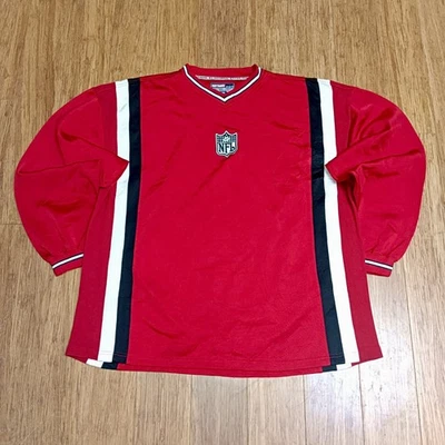 Vintage 90s National Football League NFL Jersey Red Long Sleeve Men’s Size XL - image 1 of 4