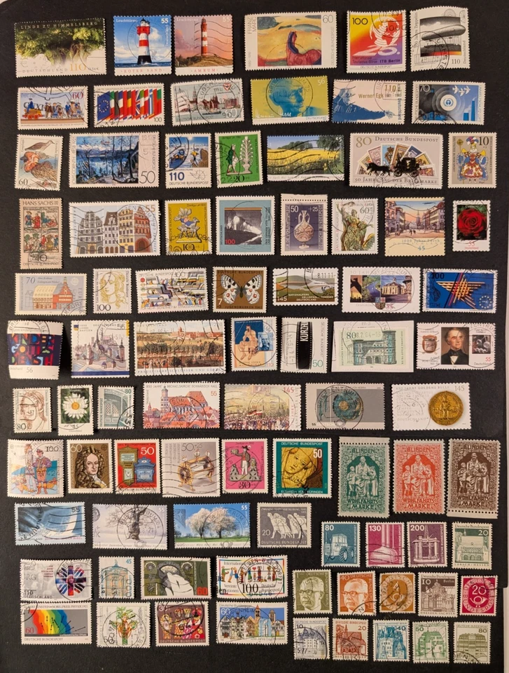 Germany, Federal - Nice lot of 83 used stamps, F/VF. - Image 1 of 1