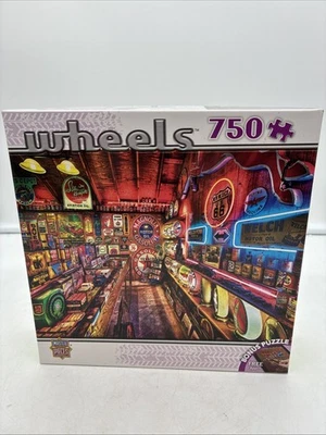Rompecabezas Masterpieces Ruedas Tienda Bomba Aceite Motor 750 Piezas #31579 -W Garaje Foto 1 de 4