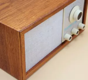 NEW Replacement Grill KLH Model Twenty One 21 Radio Precut Easy Install Lite Tan - Picture 1 of 4