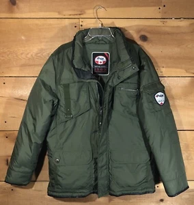 Pajar Parka Goose Down Overcoat Jacket Coat Mens Size Medium Green Insulated - Picture 1 of 15