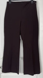 New Theory Women's Brown Kick Stretch Pants Size 6 - Picture 1 of 8