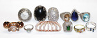 Vintage Costume Fashion Jewelry Ring Collection (LOT OF 12)