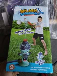 Sprinkler Tee Ball Set For Kids,Fire Hydrant Sprinkler Toy w/ Baseball Play - Picture 1 of 2