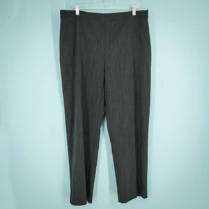 Pantalones cónicos Marina Rinaldi 25 talla 16 EE. UU. Lungo gris jaspeado botón cremallera - Imagen 1 de 5