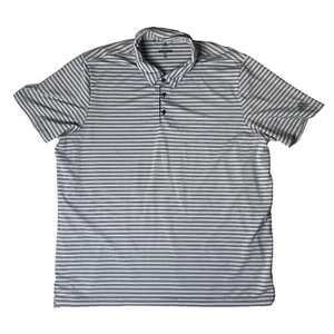Adidas Golf Polo Tennis Short Sleeve Grey White Logo Men's T Shirt Size 2XL - Picture 1 of 5