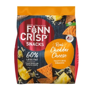 Finn Crisp Snacks Real Cheddar Cheese herzhafte Knabberei 150g - Picture 1 of 1