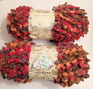 Yarn Bee ARTISTRY 4oz 89 yd Rembrandt rare Lot Two Skeins One Sale Turkey Made - Picture 1 of 1