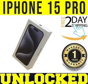 APPLE IPHONE 15 PRO - 128GB - BLUE (FACTORY UNLOCKED) ✅NEVER ACTIVATED✅ ❖SEALED❖ - Picture 1 of 2