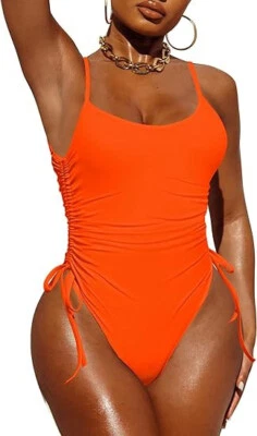Pink Queen Womens One Piece Bathing Suit High Leg Tummy Control Bikini Swimsuit - Изображение 1 из 4