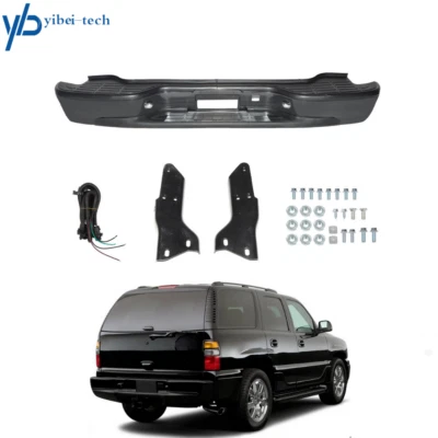 Rear Step Bumper Assembly For 2000-2006 Chevrolet Suburban Tahoe GMC Yukon Black Foto 1 de 4