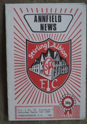 1983-84 (Mar) Stirling Albion  v Stenhousemuir - Scottish Division Two - Image 1 of 2