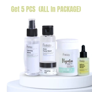 Pratista All In Package 4cne/Oily Facial Wash Toner Ret!nol Mo!stGel Hyalu Spray - Picture 1 of 6