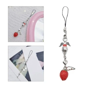 Pink Y2K Phone Charm Pendant Keychain For Bag Phone Chain Cute Accessories - Zdjęcie 1 z 20