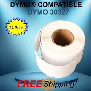 File Folder Tag Dymo® Compatible 30327 White Rectangular Shaped Labels 24 Rolls - Picture 1 of 4