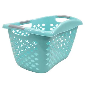1.8 Bushel Hip Grip Plastic Laundry Basket, Teal, Adult / Tween - Picture 1 of 12