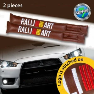 BRAUN Auslaufsicher Auto Kissen Fallschutz Sitzpolster passt für RALLIART 1 Paar - Picture 1 of 7