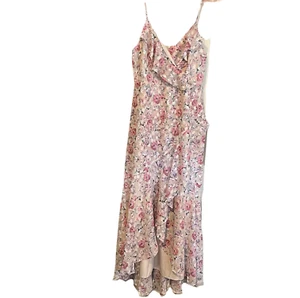 Maxi Babydoll Dress Women’s S Fairycore Floral High Low Y2K Style Whimsical - Picture 1 of 11