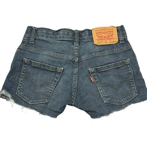 Kids Levi's Cutoff Shorts Blue Denim Girls 8 - Picture 1 of 3