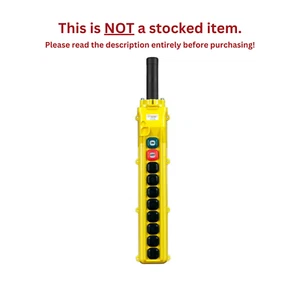 CONDUCTIX 80 SERIES - 10-BUTTON PENDANT, 8 DUAL-SPEED & MAINTAINED ON/OFF - Picture 1 of 3