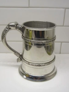 Celtic Pewter Mug / Beer Stein Ornate figural handle dog? Cougar? - Bild 1 von 12