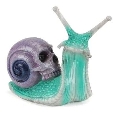Calavera Caracol Esculturas Adorno Gótico Decoración Estatuas Estatuilla Patio EE. UU. Foto 1 de 4