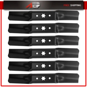 6 Pack Mower Blades fit Cub Cadet MTD 942-05052A 742-05052A XT1 XT2 50" Deck - Picture 1 of 7