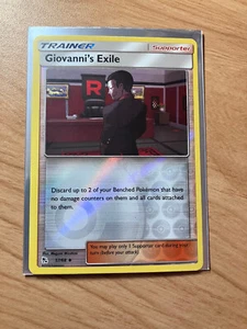 Giovanni's Exile 57/68 - Hidden Fates - Reverse Holo - Pokemon TCG 2019 - Picture 1 of 3
