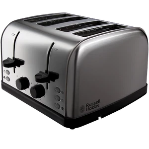 Russell Hobbs 4 Slice Toaster Brushed & Polished S/Steel with High Lift - 18790 - Picture 1 of 10
