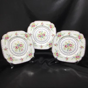 3 Royal Albert Petit Point Dessert Pie Plates 6 7/8” England Fine Bone China - Picture 1 of 5