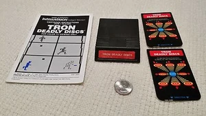 Mattel Intellivision, Cartucho Tron Deadly Discs con manual y dos (2) superposiciones - Imagen 1 de 2