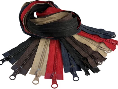 Sale 5x36" Jacket Zipper YKK #5 Nylon Coil Two-Way Separating Zipper Made in USA - Image 1 of 4