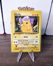 Rare Base Set Portuguese First Edition Pikachu Pokémon Card Excellent Condition