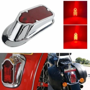 LED Tombstone Rear Brake Tail Light Signal Blinker For Cafe Racer Chopper Bobber - Picture 1 of 10