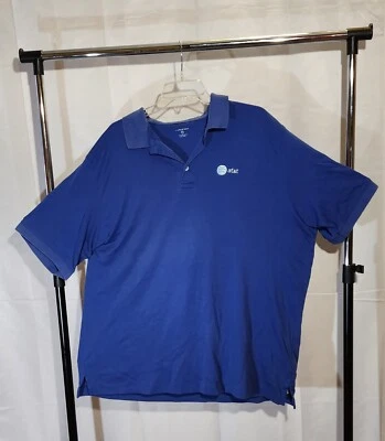 Camisa polo Lands End AT&T uniforme de empleado para hombre, azul ATT 2XL XXL AT&T Foto 1 de 3