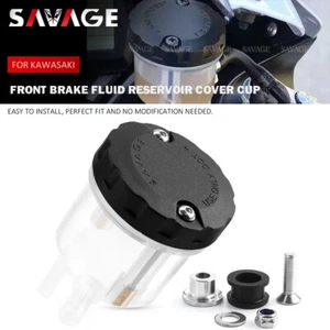 Front Brake Fluid Reservoir Tank Cup For KAWASAKI ZX6-R 636 ZX6R ZX10R 14R Z1000 - Picture 1 of 19
