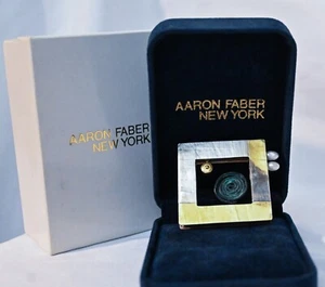Stunning Rare Aaron Faber Collection a Sydney Lynch Sterling Silver & 22 K Gold - Picture 1 of 7