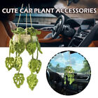 Cute Potted Crochet Plant Car Mirror Hanging Accessories Interior Aesthetic New