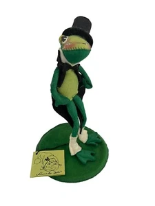 ANNALEE FROG IN TUXEDO & TOP HAT DOLL 1969  WITH TAG - Picture 1 of 10