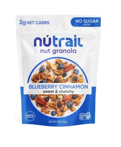Cereal NuTrail Nut Granola, canela arándano, sin azúcar añadido, ceto, sin gluten - Imagen 1 de 8
