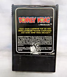 Vintage 1982 Intellivision Donkey Kong Video Game Cartridge Untested - Picture 1 of 6