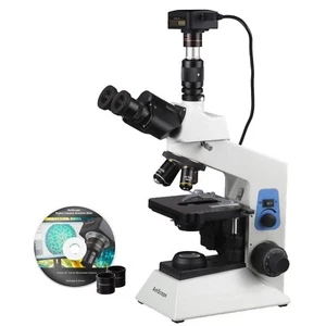 AmScope T580B-18M3 40X-2000X Biological Research Microscope 18MP Camera - Picture 1 of 5