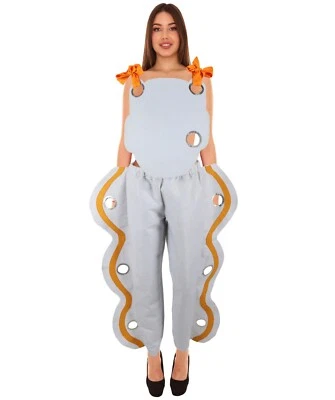 Disfraz HPO para mujer adulta inspirado en concha marina, blanco naranja traje de disfraces náuticos Foto 1 de 4