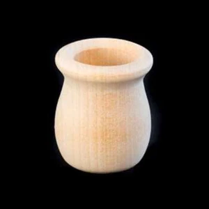 500 unfertige Holz Bohnentopf Kerze Tasse Holz Halter Großhandel Posten - Bild 1 von 1