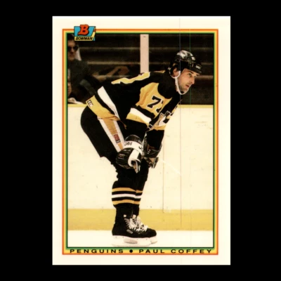 1990 Bowman Tiffany Paul Coffey HOF #211 Centered Print Run 3,000 Mint - Image 1 of 4