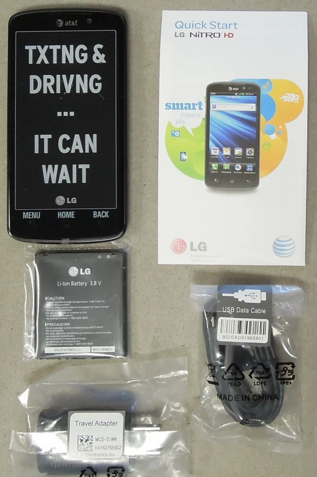 LG Nitro HD P930 AT&T Negro 0418-04M Foto 1 de 4