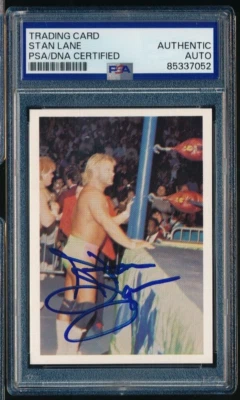 1988 Wonderama NWA #27 Stan Lane signed auto autograph PSA/DNA centered - Image 1 of 2