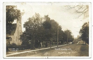 Mount Forest Ontario Post Card English Church on Fergus Street Wellington County - Picture 1 of 2